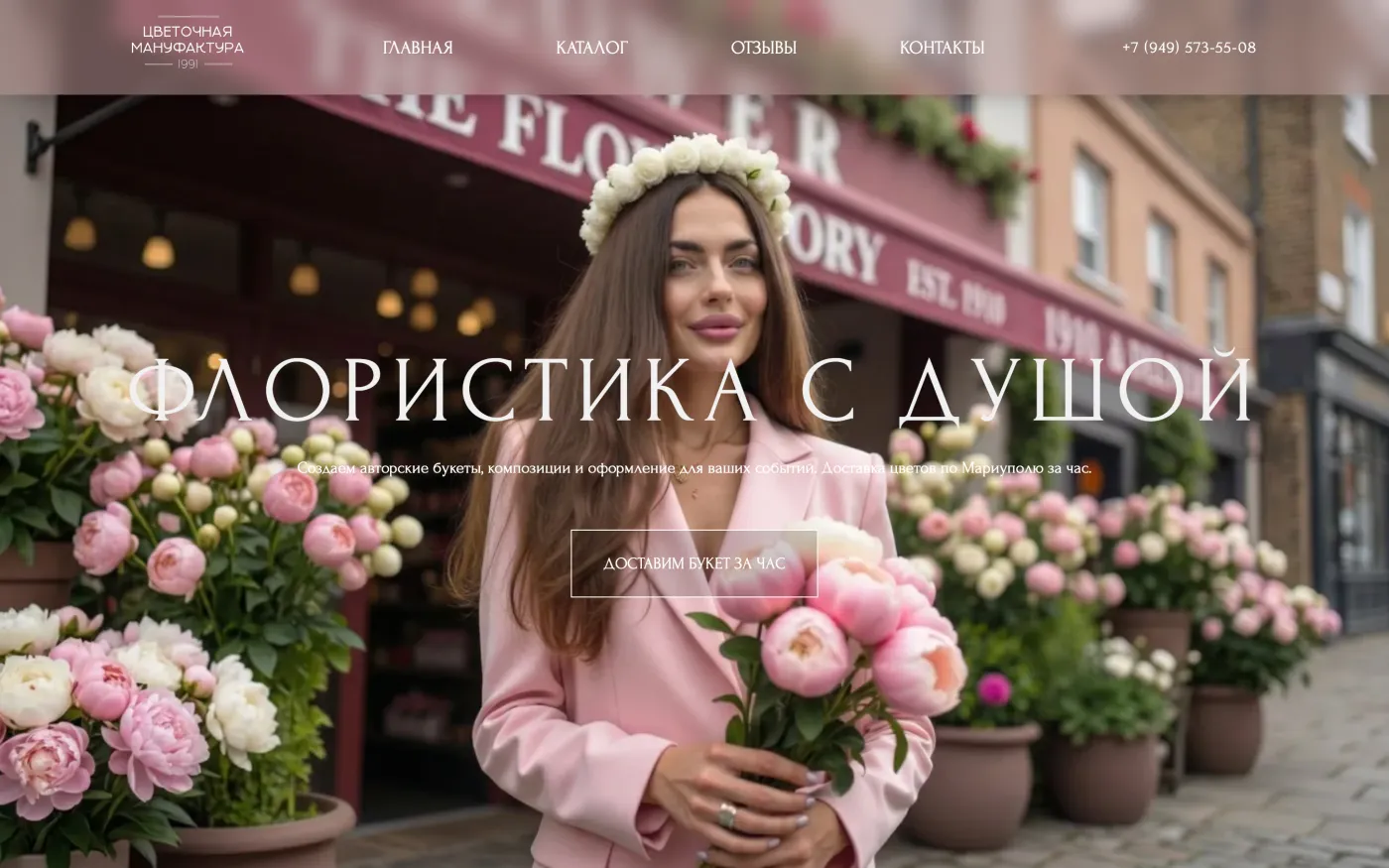 Сайт проекта Цветочная Мануфактура